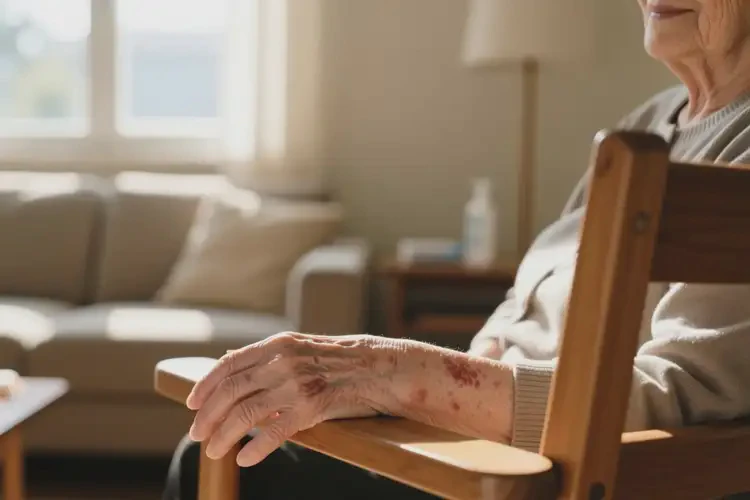 高齡老人身上偶爾長濕疹不管它會自己好嗎(圖4)