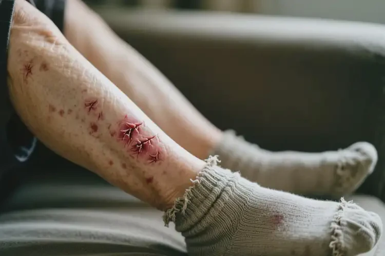 高齡老人小腿上起濕疹不管它會(huì)自己痊愈嗎(圖2)