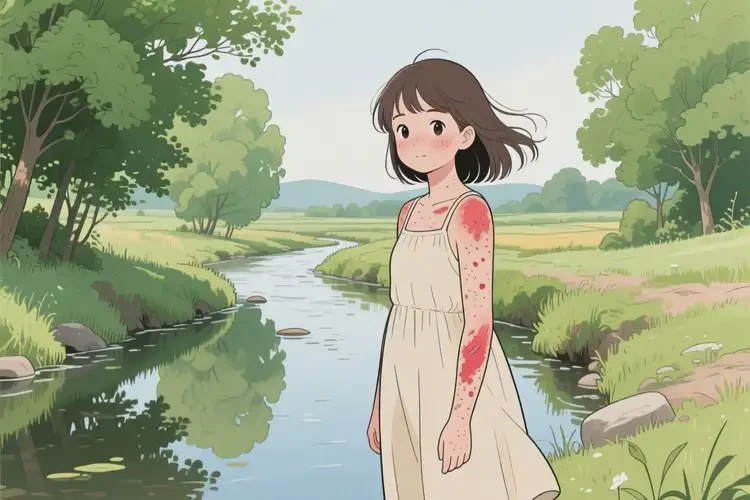 女生全身有濕疹可以徹底自愈嗎(圖1)