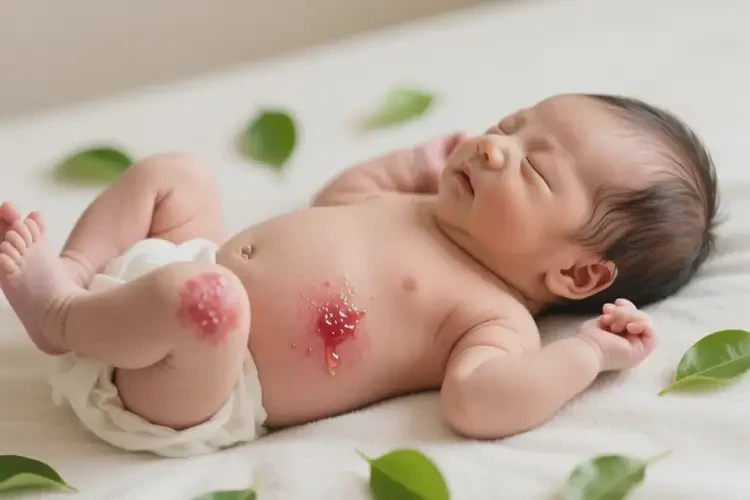 新生兒大腿上偶爾長(zhǎng)濕疹能徹底自愈嗎(圖3)