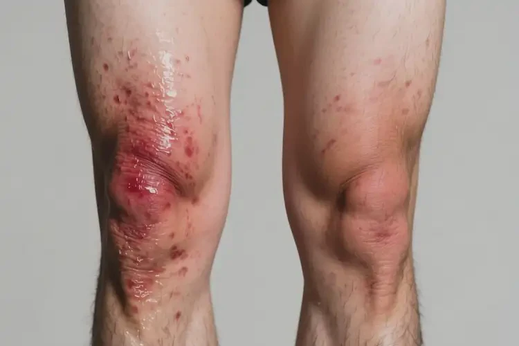 男性大腿偶爾長(zhǎng)濕疹可以徹底自愈嗎(圖1)