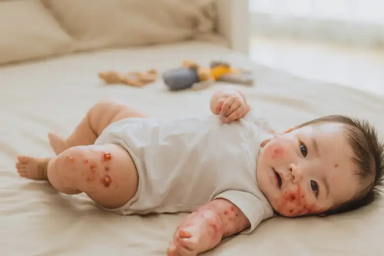 寶寶四肢起濕疹不管它會(huì)自己自愈嗎(圖3)