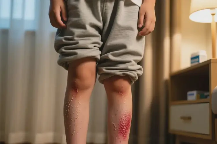 小學(xué)生小腿偶爾長(zhǎng)濕疹能靠自己自愈嗎(圖1)