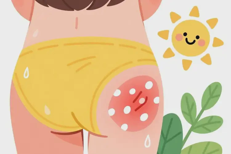 幼儿肛周容易起湿疹不管它会自己自愈吗(图1)