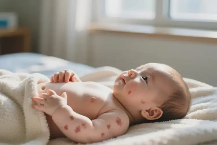 嬰兒肚子偶爾起濕疹能靠自己自愈嗎(圖3)