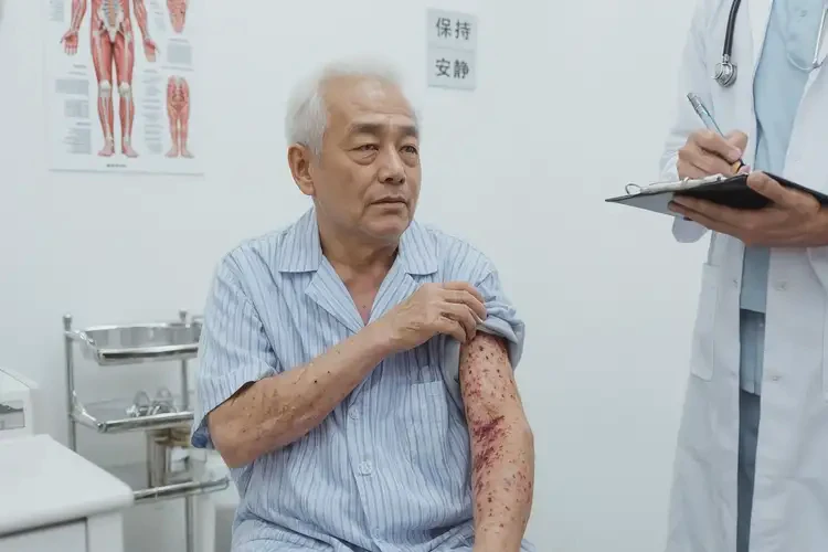 老人身上起濕疹不管它會自己自愈嗎(圖4)