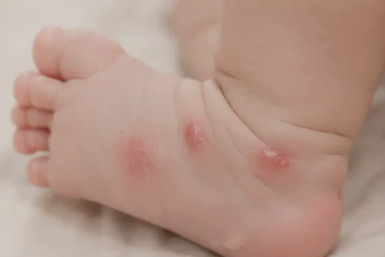 寶寶小腿上容易起濕疹不管它會(huì)自己自愈嗎(圖4)