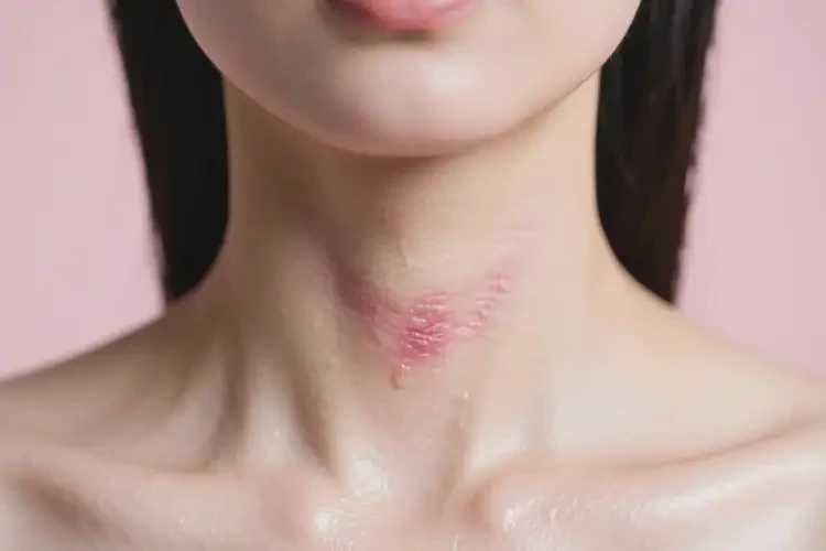 女性脖子上偶爾起濕疹不管它會(huì)自己痊愈嗎(圖2)
