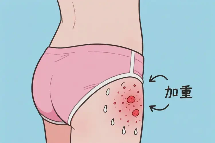 青少年屁股经常起湿疹不管它会自己好吗(图2)