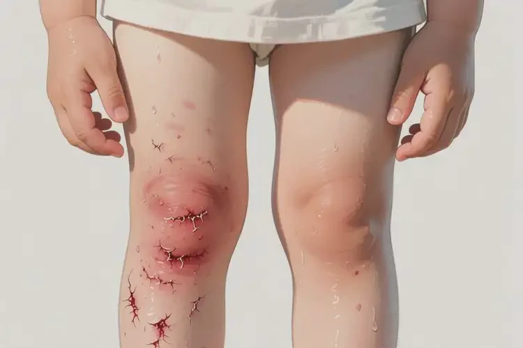 少兒四肢出現(xiàn)濕疹可以徹底自愈嗎(圖1)