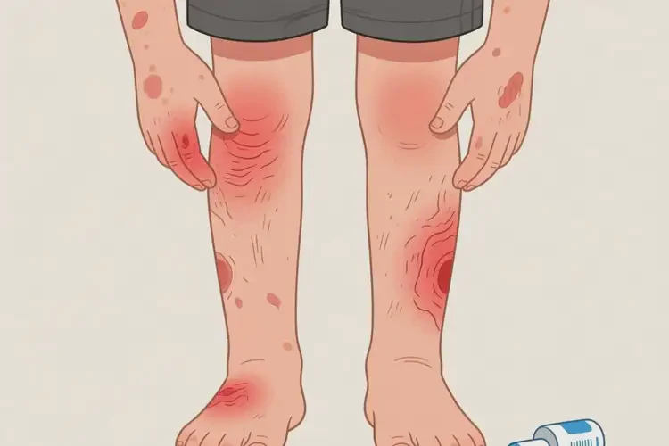 男生四肢起濕疹可以徹底自愈嗎(圖3)