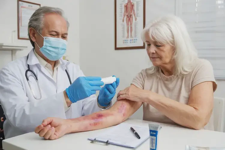 老年人手臂上起濕疹不管它會自己自愈嗎(圖3)