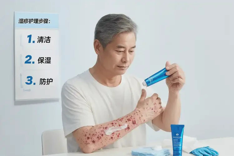 男性手臂出濕疹可不可以徹底自愈(圖2)