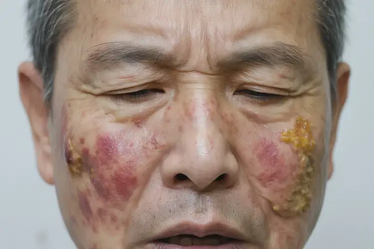 女性臉上偶爾長(zhǎng)濕疹不管它會(huì)自己自愈嗎(圖2)