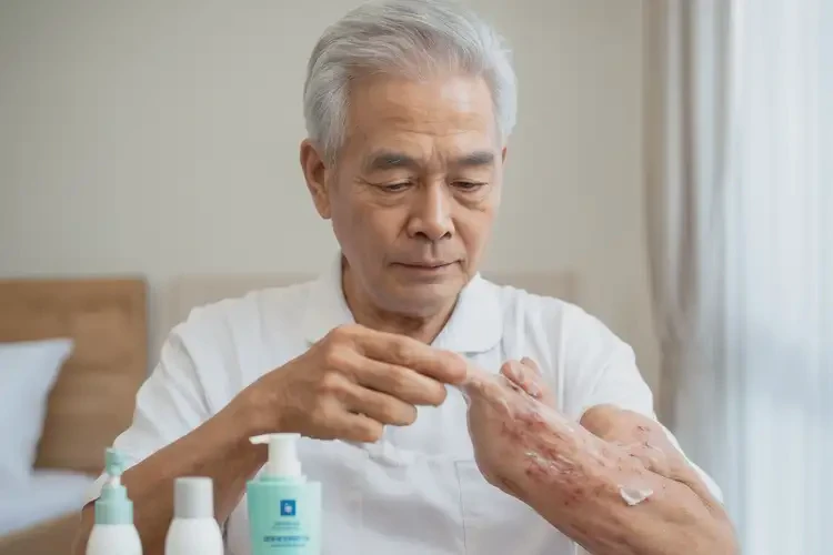 老人脖子有湿疹能靠自己自愈吗(图2)