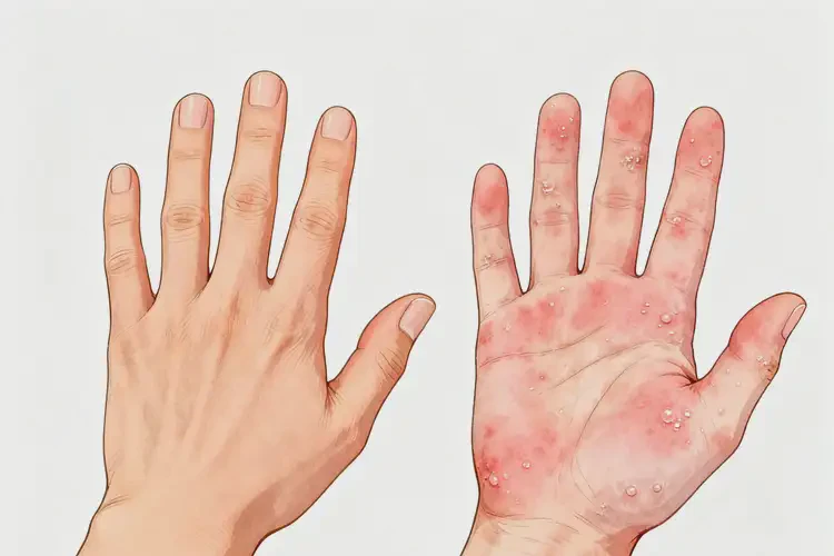 青年人手上容易長濕疹能夠徹底治愈嗎(圖4)
