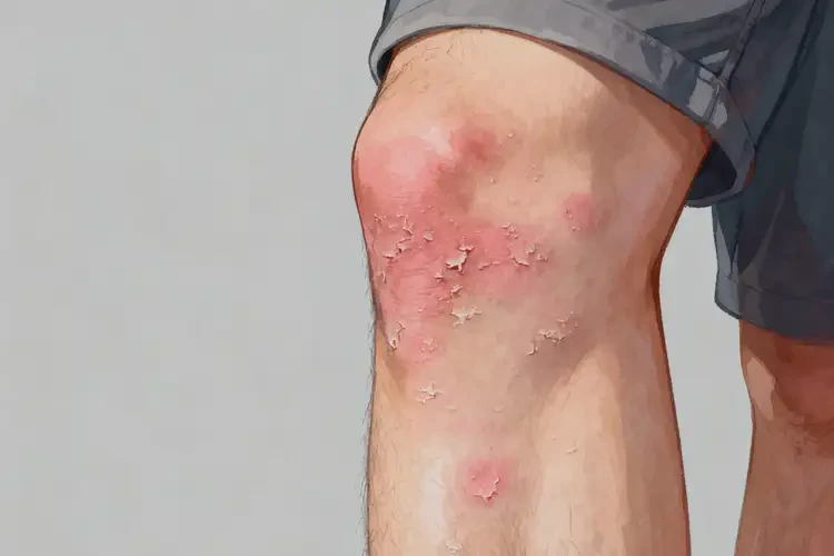 男生小腿起湿疹不管它会自己好吗(图2)