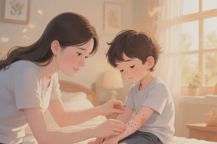 孩子小腿上出濕疹不管它會自己好嗎(圖4)