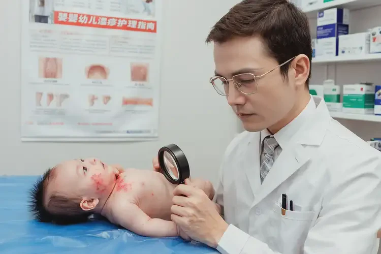 婴幼儿脖子出湿疹可以彻底自愈吗(图1)