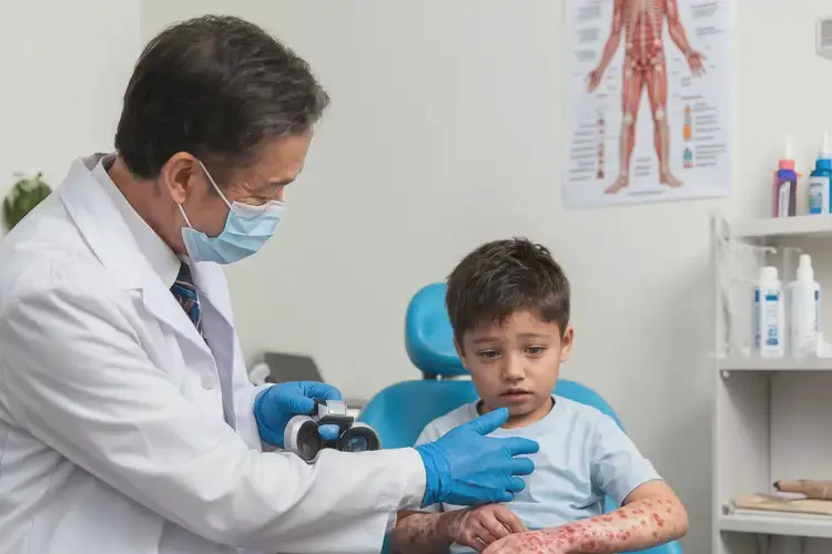 孩子小腿偶爾長濕疹不管它會自己痊愈嗎(圖1)