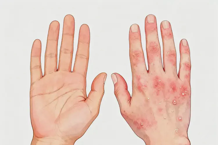 青年人手上容易長濕疹能夠徹底治愈嗎(圖2)