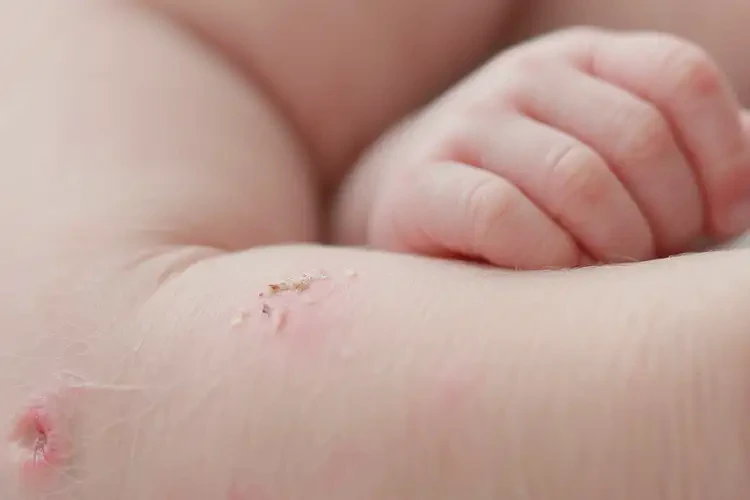 新生兒四肢偶爾起濕疹不管它會自己好嗎(圖4)