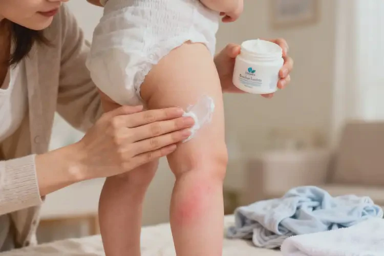 小儿大腿长湿疹不管它会自己痊愈吗(图4)