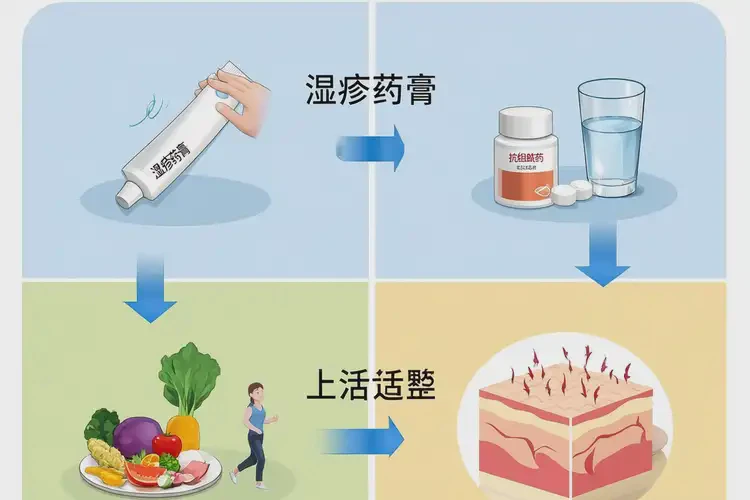 女性大腿容易長(zhǎng)濕疹能夠徹底治愈嗎(圖2)