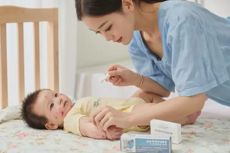 幼兒肚子上偶爾長濕疹不管它會(huì)自己好嗎(圖1)