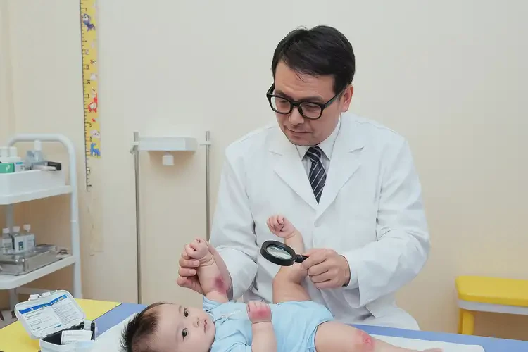 嬰兒手臂上長(zhǎng)濕疹可不可以徹底自愈(圖1)