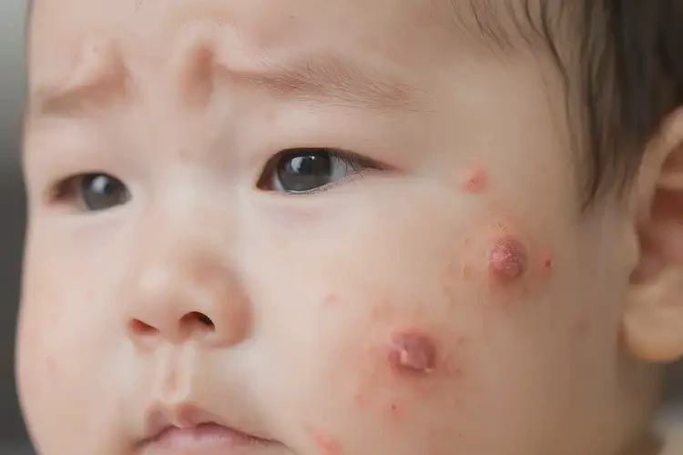 寶寶面部有濕疹不管它會自己痊愈嗎(圖4)