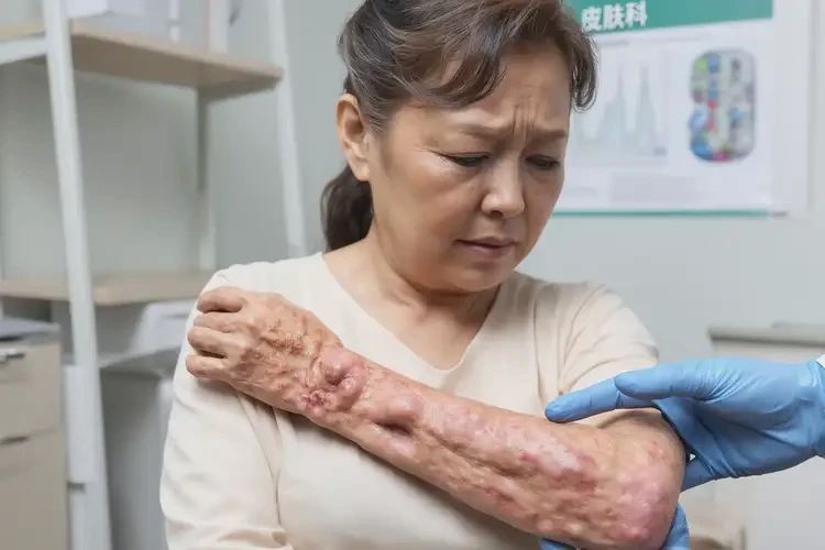 女人四肢有濕疹不管它會(huì)自己好嗎(圖1)