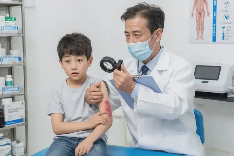 小兒脖子上有濕疹可以徹底自愈嗎(圖1)