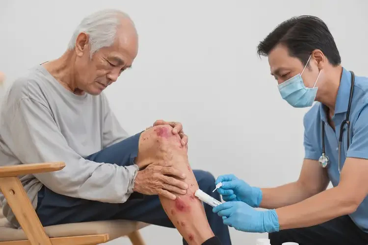 老年人大腿起濕疹能夠徹底治愈嗎(圖3)