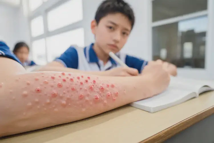 中學(xué)生手臂經(jīng)常長濕疹不管它會自己痊愈嗎(圖4)
