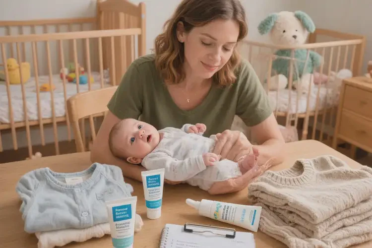 嬰兒脖子上出濕疹能徹底自愈嗎(圖2)