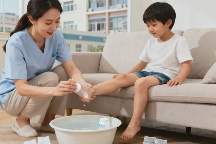 孩子腳上容易起濕疹可以徹底自愈嗎(圖2)