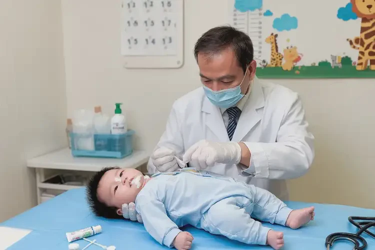 寶寶脖子上容易起濕疹不管它會(huì)自己痊愈嗎(圖2)