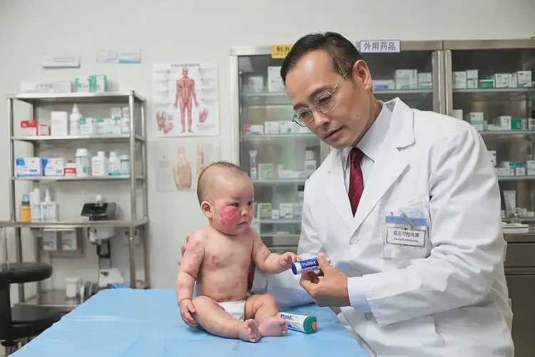 婴儿面部容易起湿疹不管它会自己痊愈吗(图1)