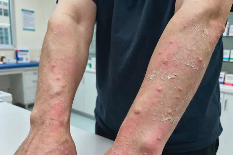 男性四肢起濕疹不管它會(huì)自己好嗎(圖4)