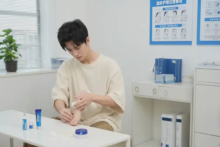 男生小腿出濕疹不管它會自己痊愈嗎(圖1)