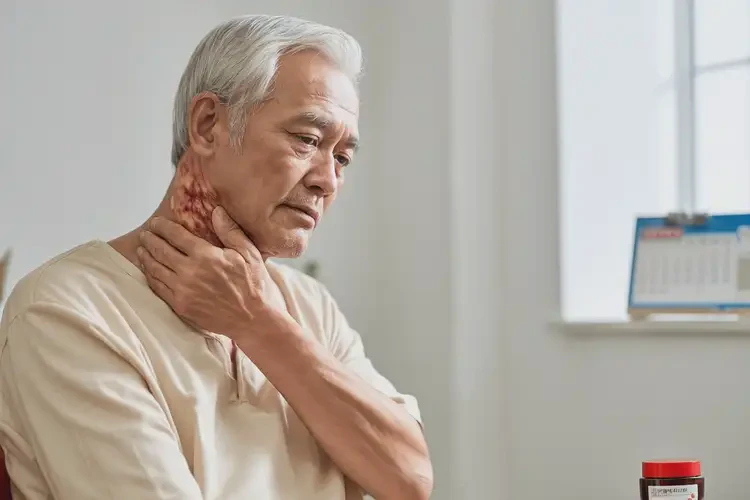 老年人脖子偶爾起濕疹能夠徹底治愈嗎(圖2)