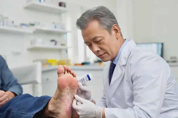 老人腳上有濕疹不管它會(huì)自己自愈嗎(圖3)