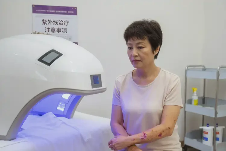 女性手臂出湿疹不管它会自己自愈吗(图1)