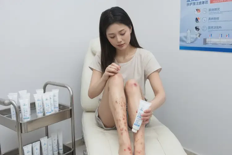 女人小腿偶爾長濕疹不管它會自己好嗎(圖2)