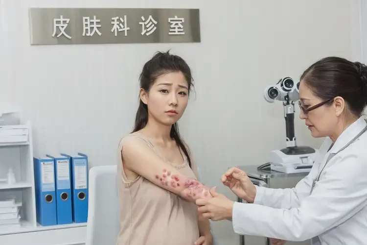 產(chǎn)婦全身偶爾起濕疹不管它會自己自愈嗎(圖2)