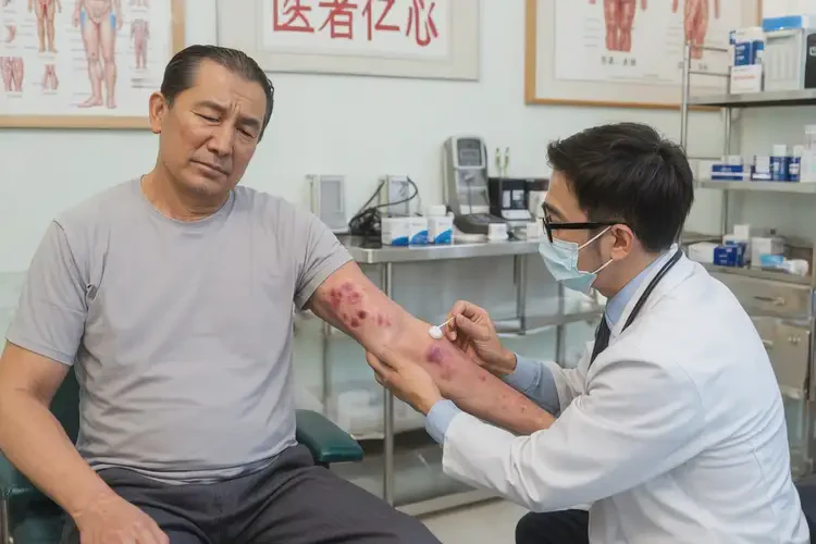 男人四肢出現(xiàn)濕疹不管它會自己痊愈嗎(圖3)