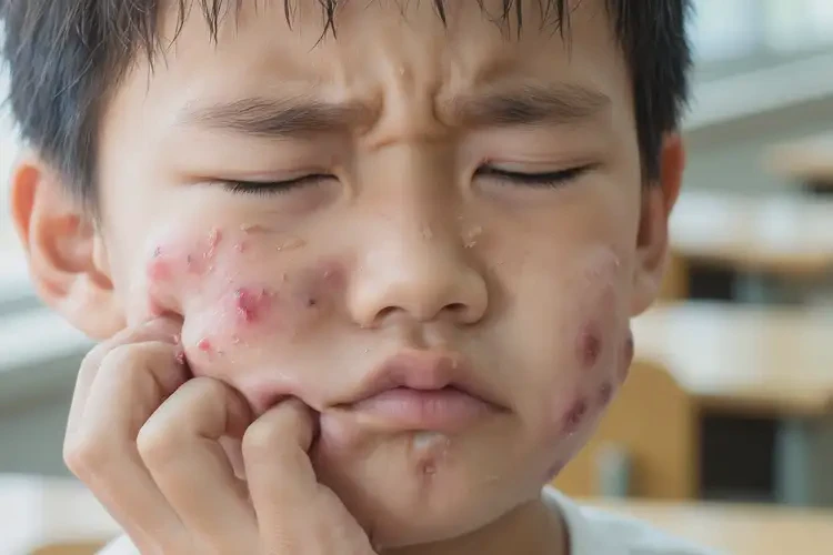 小學(xué)生臉上經(jīng)常長濕疹能夠徹底治愈嗎(圖4)