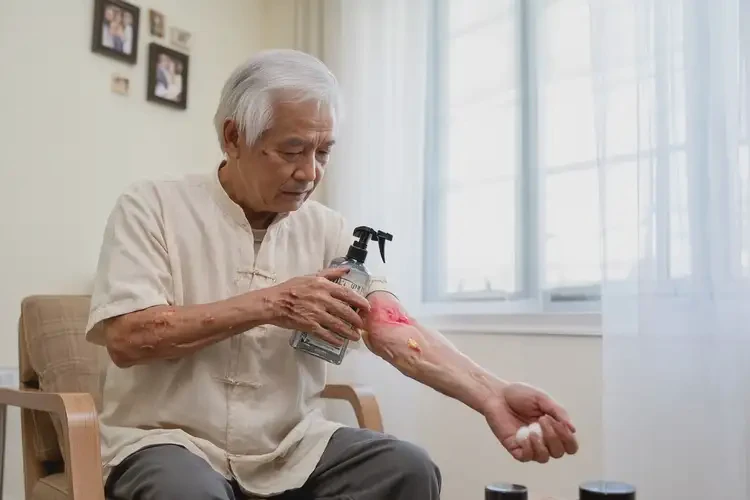 高齡老人肚子出現(xiàn)濕疹能不能徹底自愈(圖1)