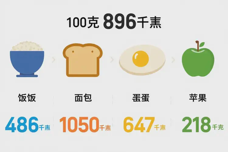 100克896千焦等于几碗饭(图1)